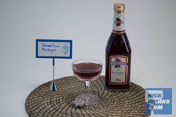 Downtown Mishegas Cocktail - Hanukkah 2014 - Nick Drinks Blog