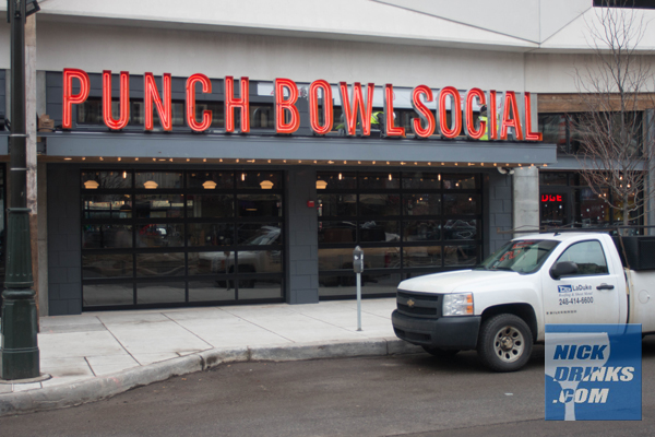 Punch Bowl Social Detroit - Store Front - Nick Drinks Blog
