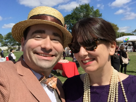 Our Couple Shot @ The Detroit Gatsby Lawn Party 2015 - Nick Drinks Blog